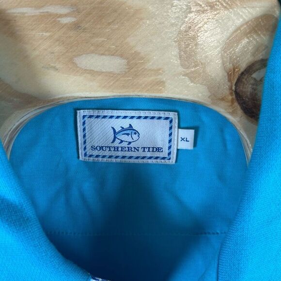 Southern Tide Extra Large (XL) Turquoise Blue Polo - Picture 5 of 5